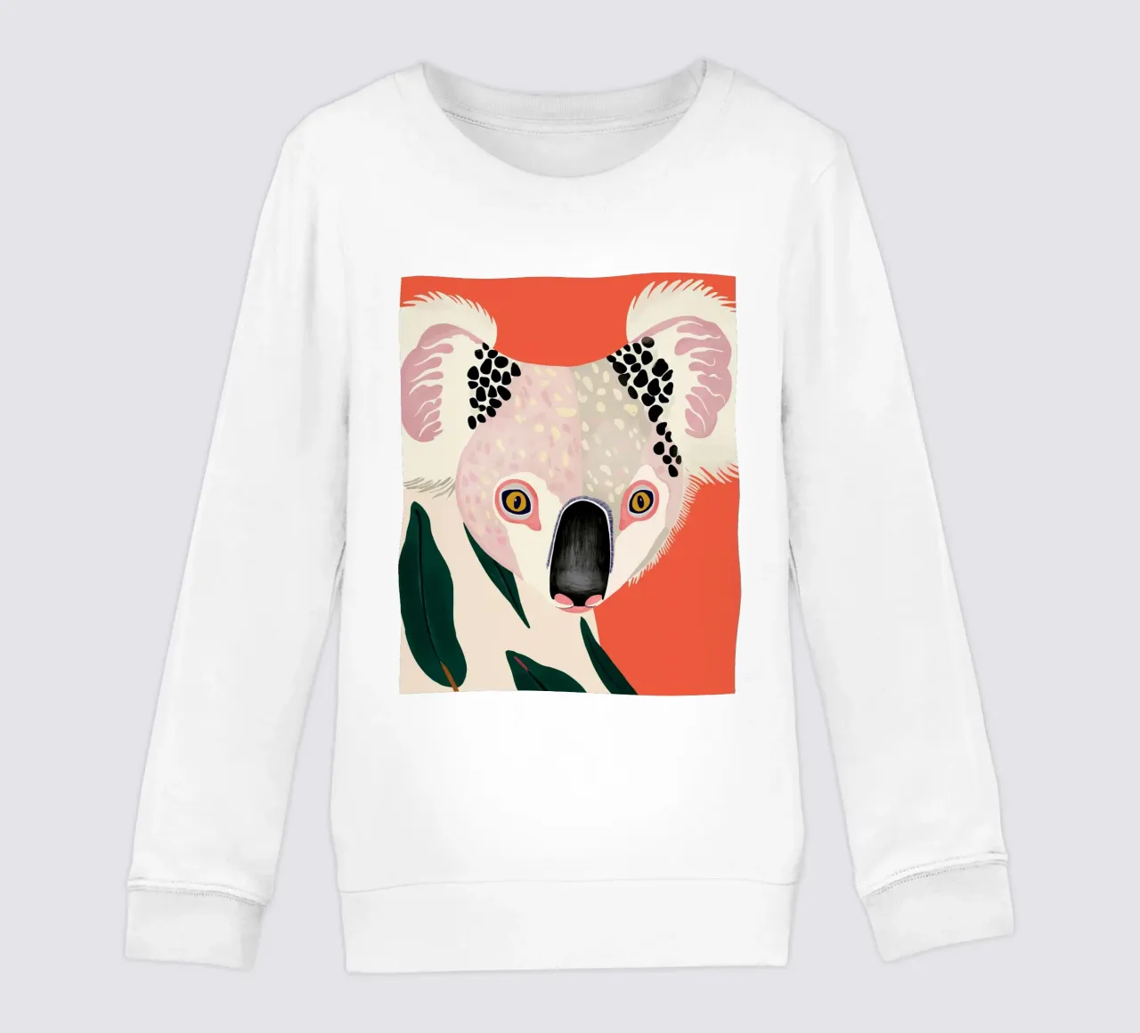 Koala Portrait kids sweatshirt by ArtsySesta