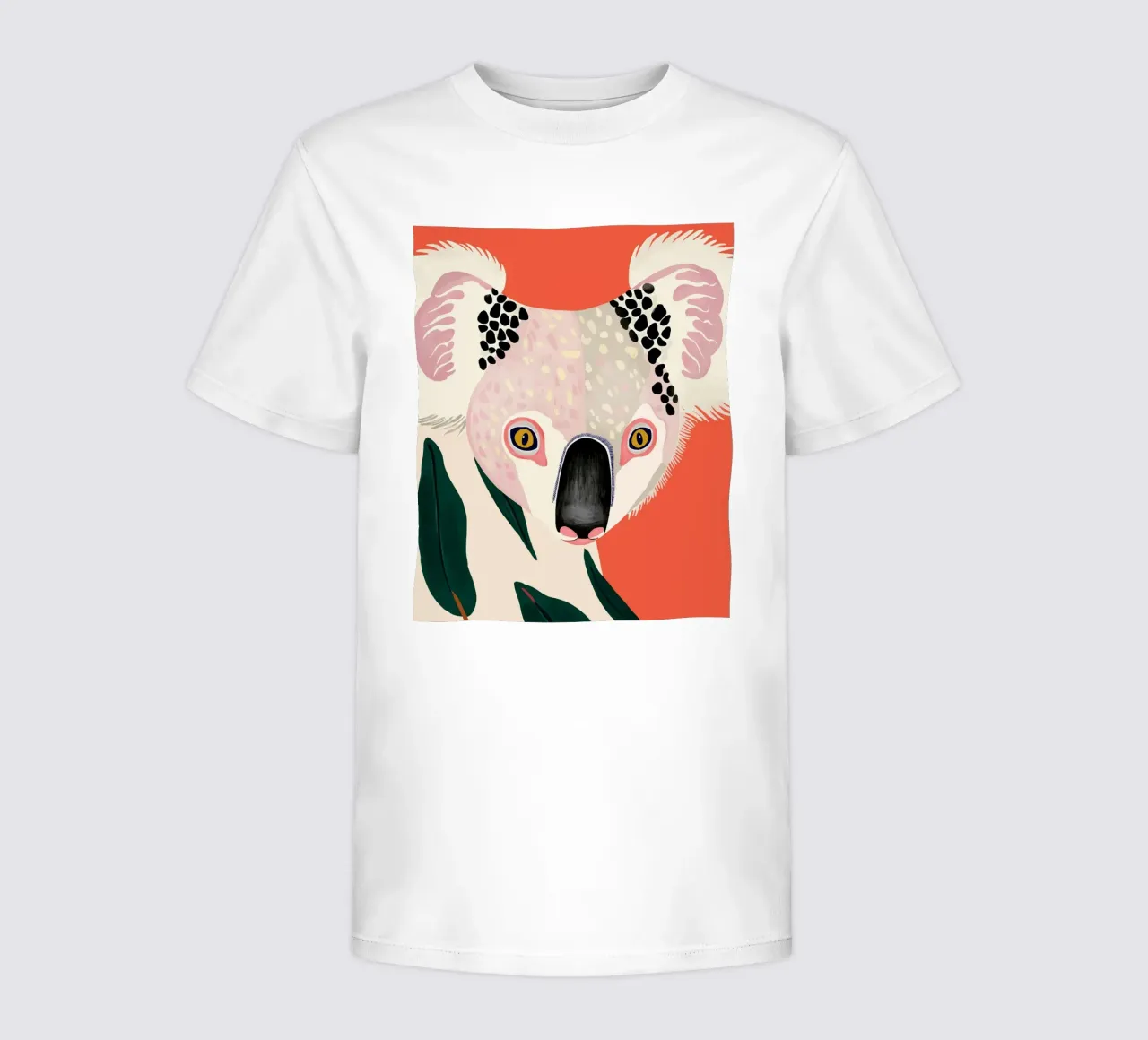 Koala Portrait kids t-shirt by ArtsySesta