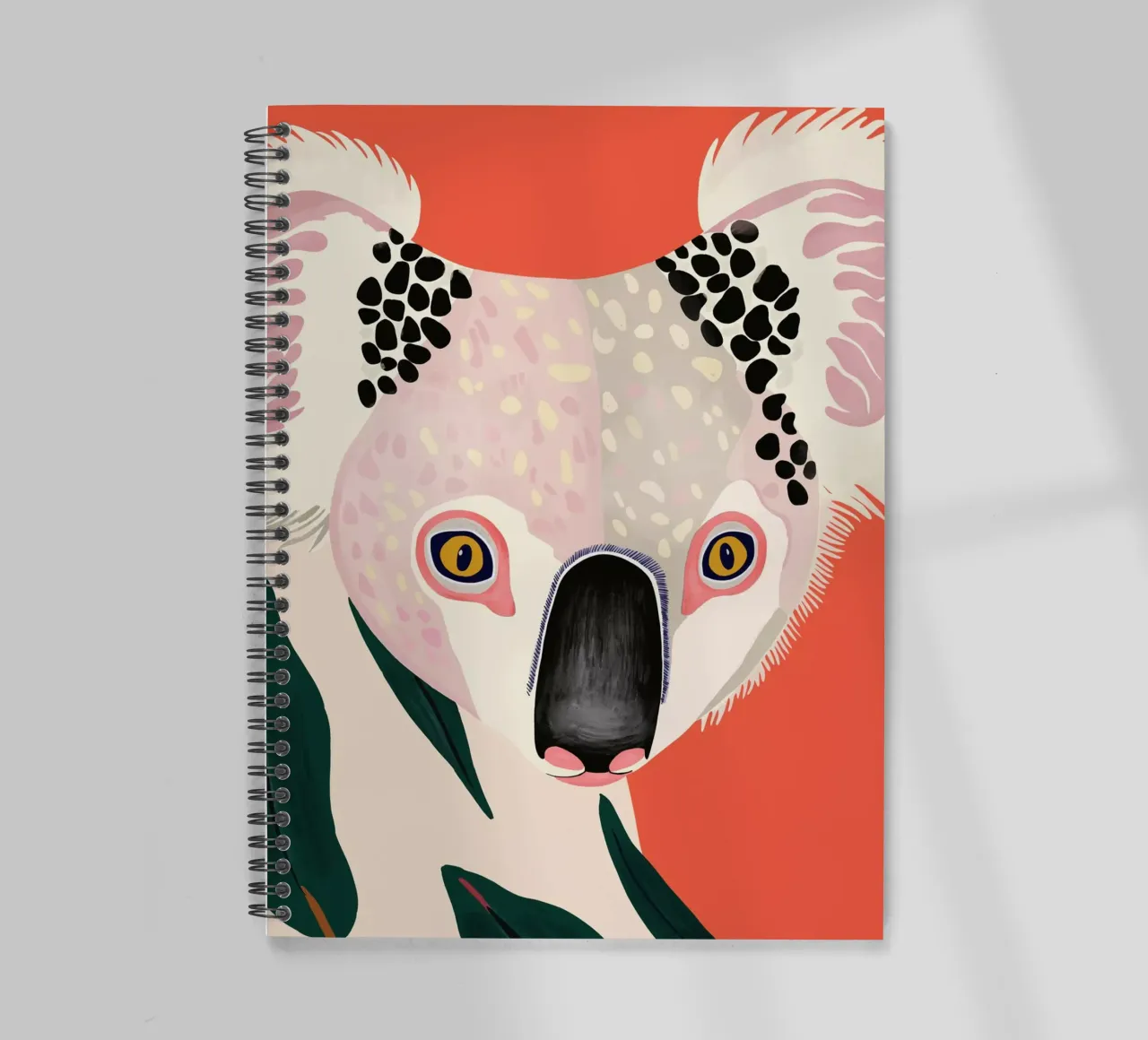 Koala Portrait spiral notebook by ArtsySesta