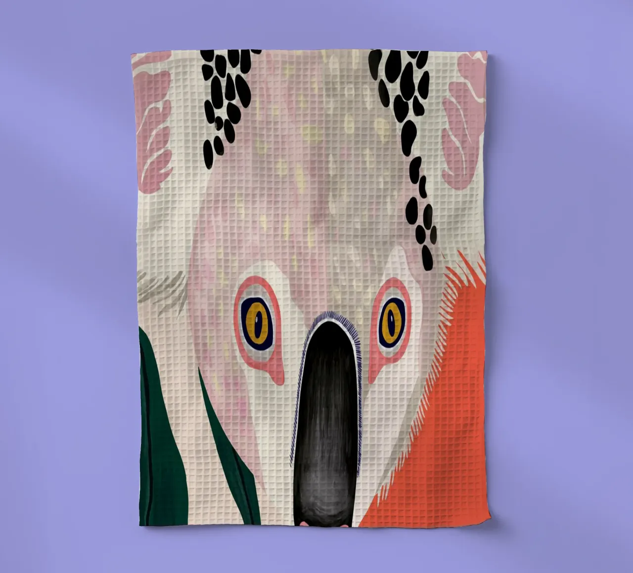 Koala Portrait tea towel by ArtsySesta