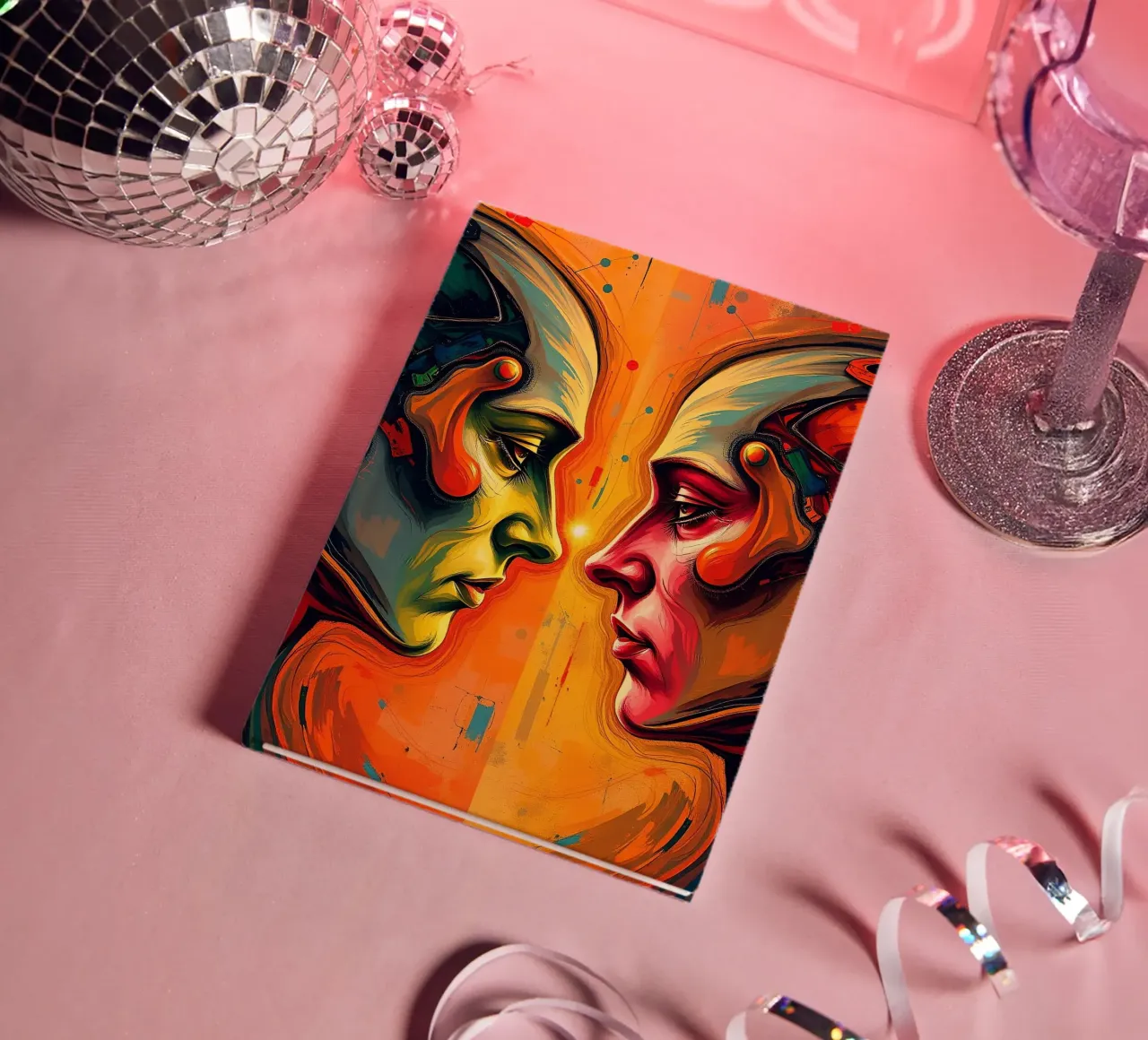 Mirror_image_colourful_10 notebook by AI-Portraits by LK