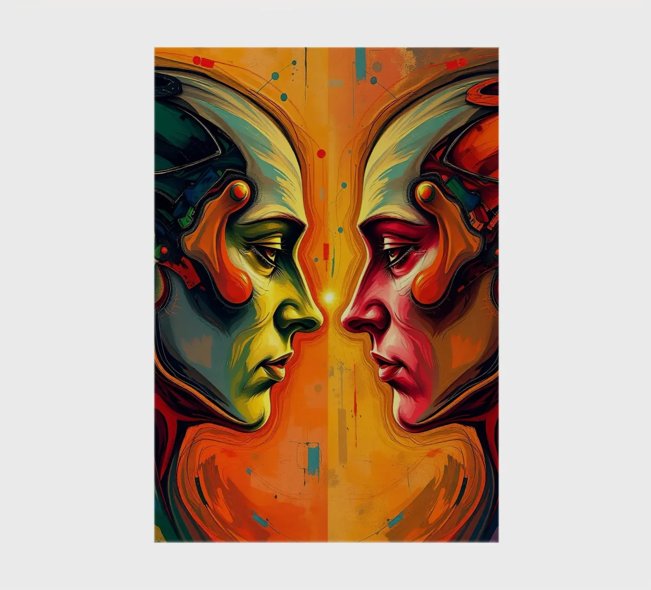 Mirror_image_colourful_10 notebook by AI-Portraits by LK