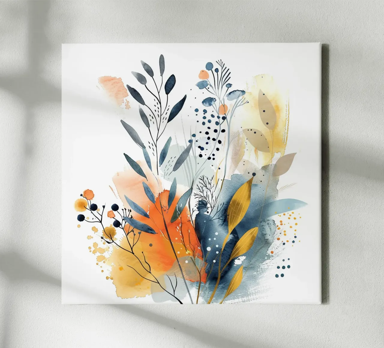 Boho 1 tela con Cornice a cassetta da Yaso Design Boho & Botanic