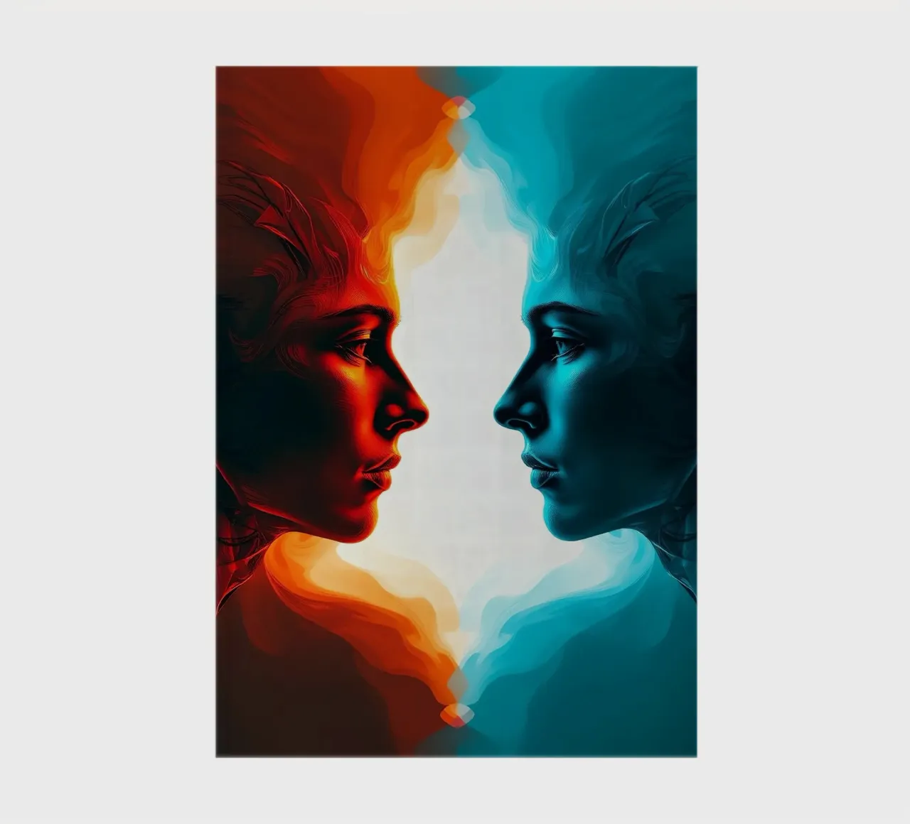 Mirror_image_colourful_11 notebook by AI-Portraits by LK