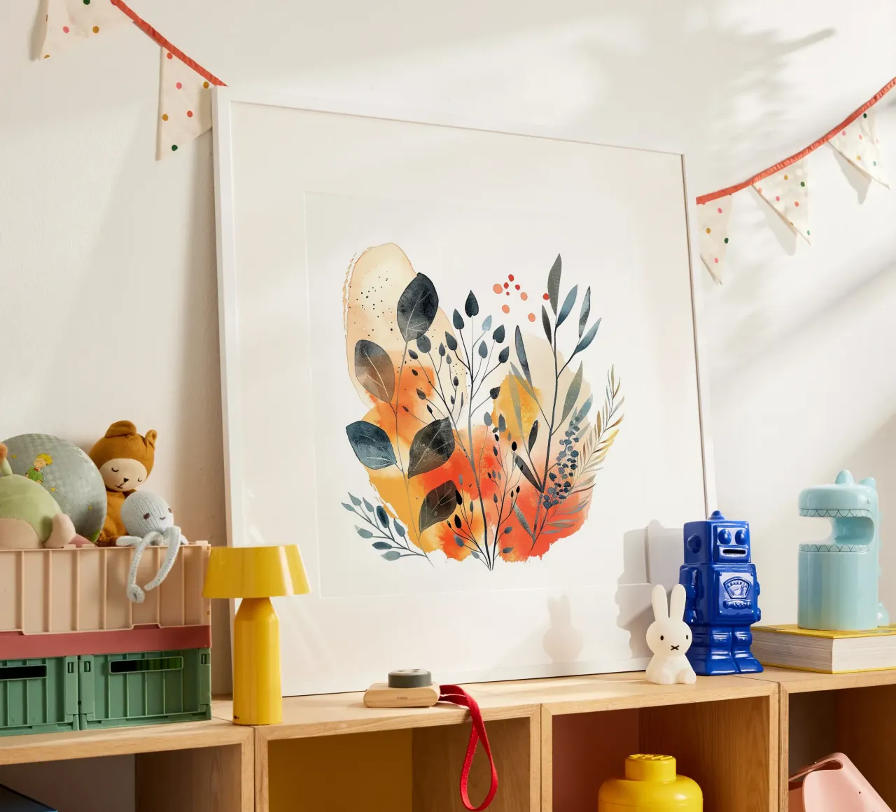 Boho 4 poster con telaio in legno da Yaso Design Boho & Botanic