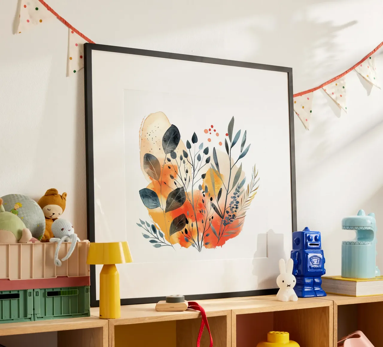 Boho 4 poster con telaio in legno da Yaso Design Boho & Botanic