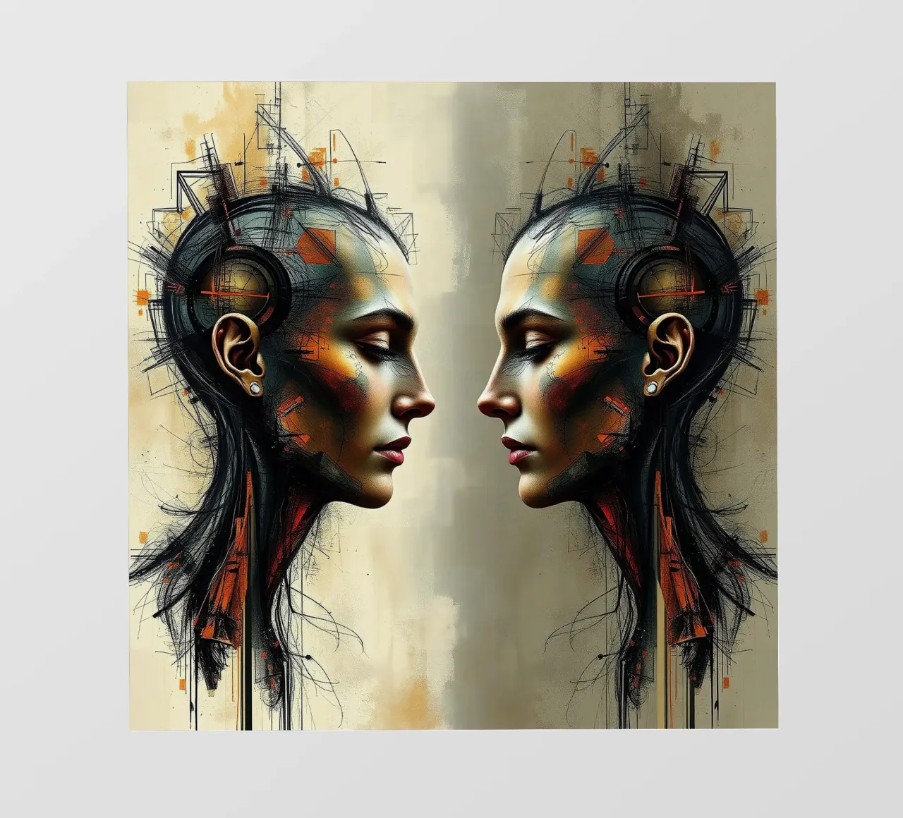 Immagine_specchio_colorata_13 telo in pvc da AI-Portraits by LK