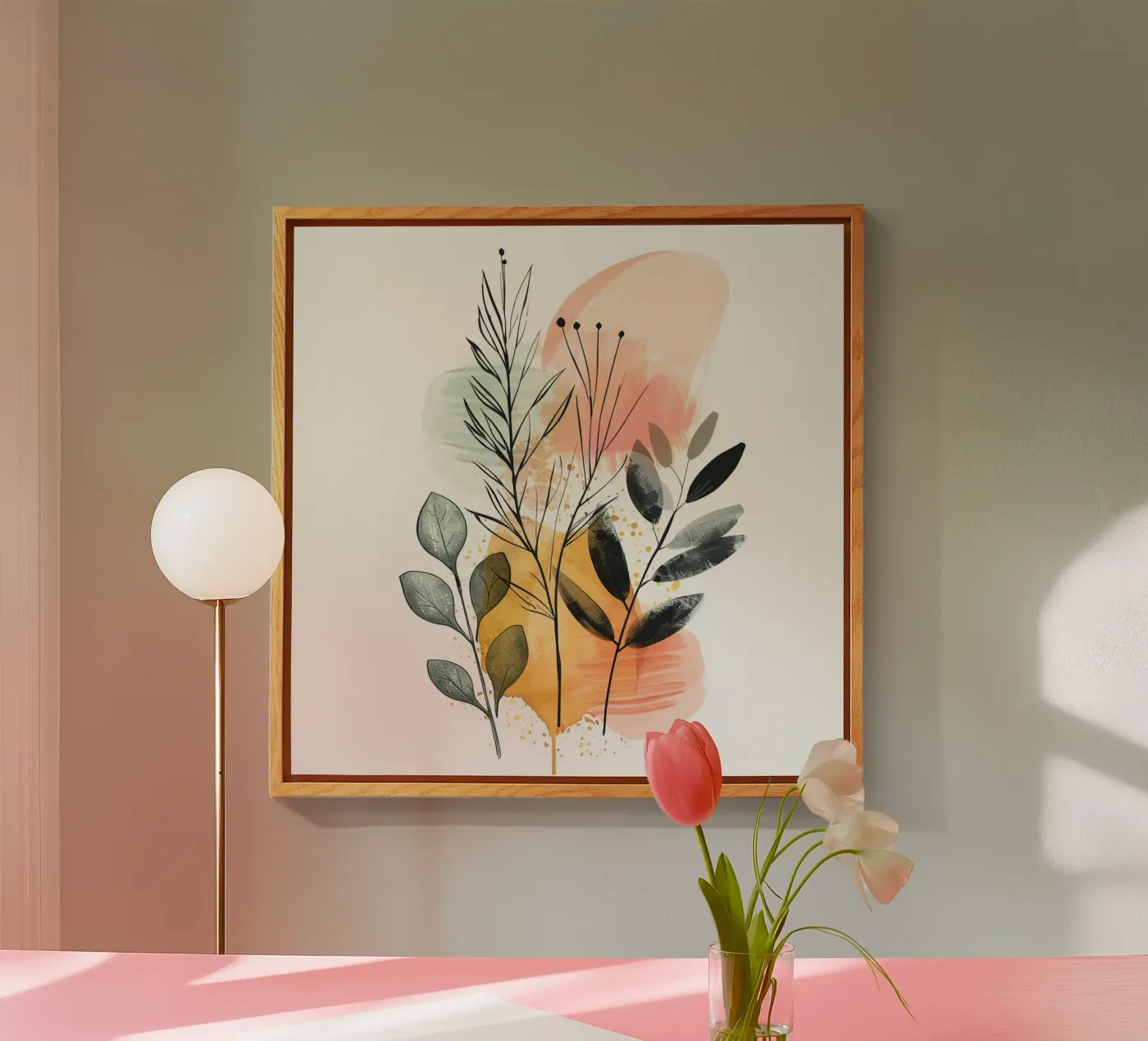 Boho  7 acryl van Yaso Design Boho & Botanic