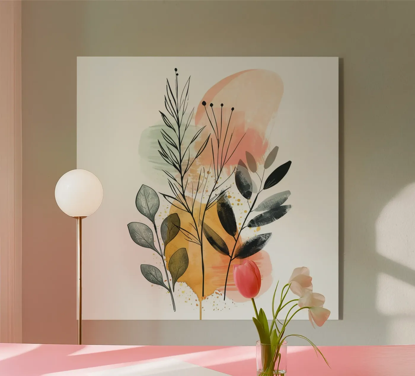 Boho 7 acryl van Yaso Design Boho & Botanic