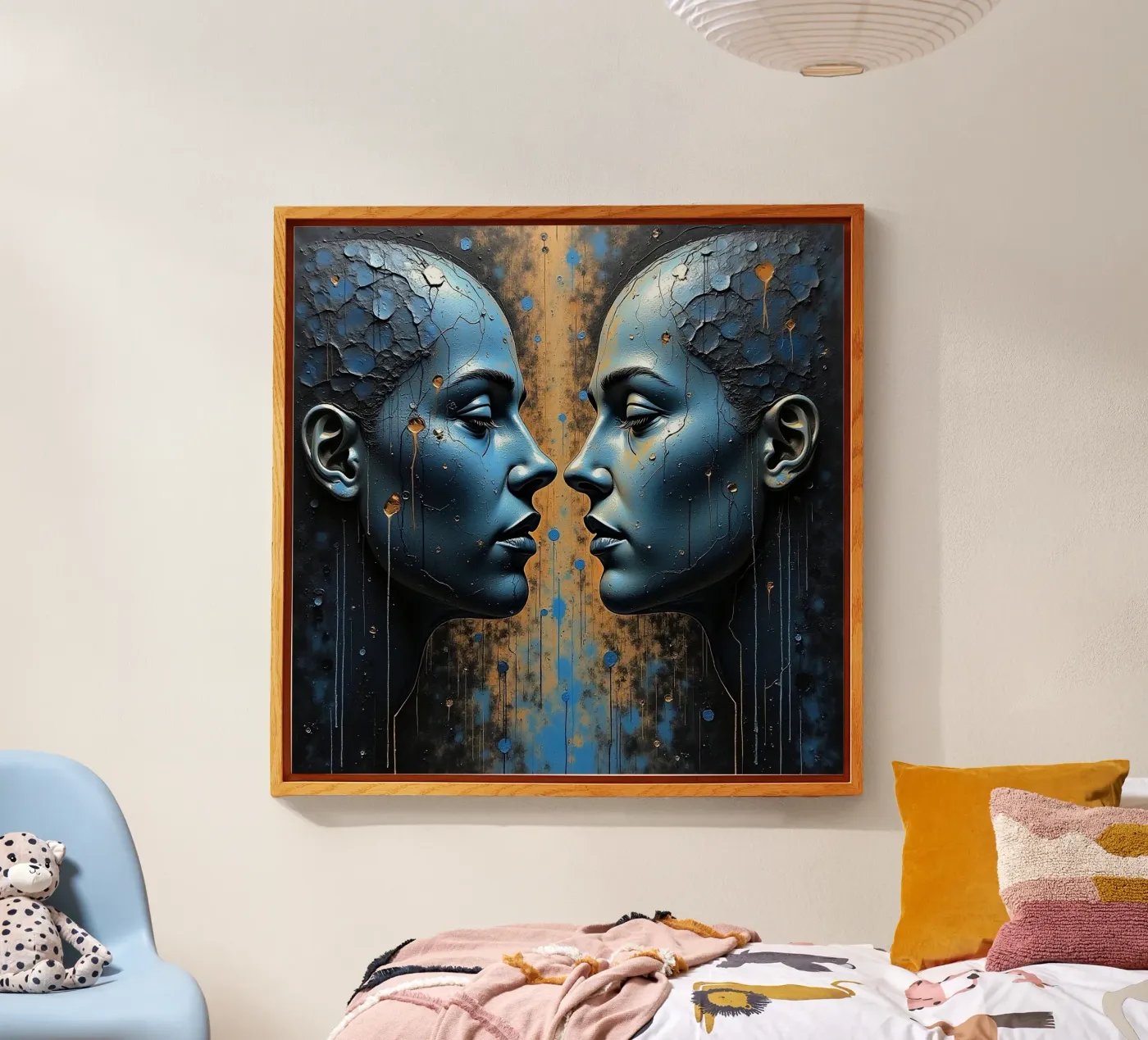 Immagine_specchio_blu_2 plexiglass da AI-Portraits by LK
