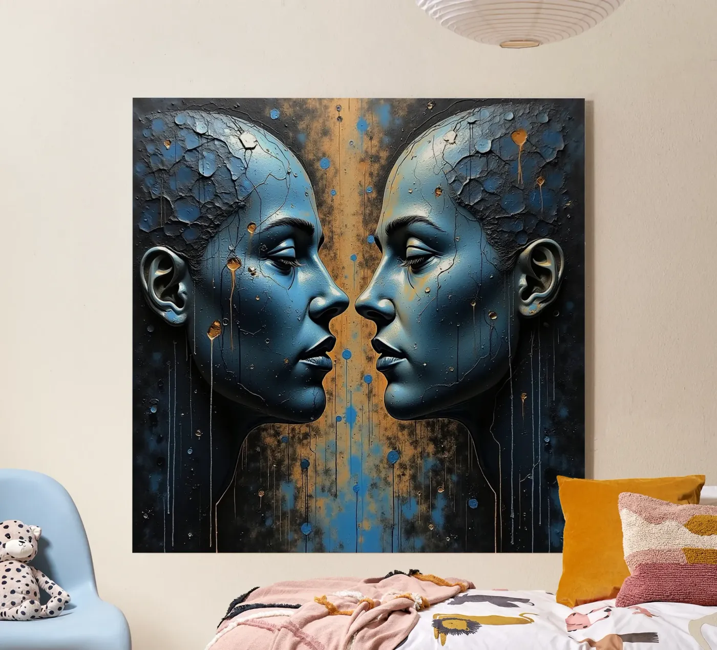 Immagine_specchio_blu_2 plexiglass da AI-Portraits by LK