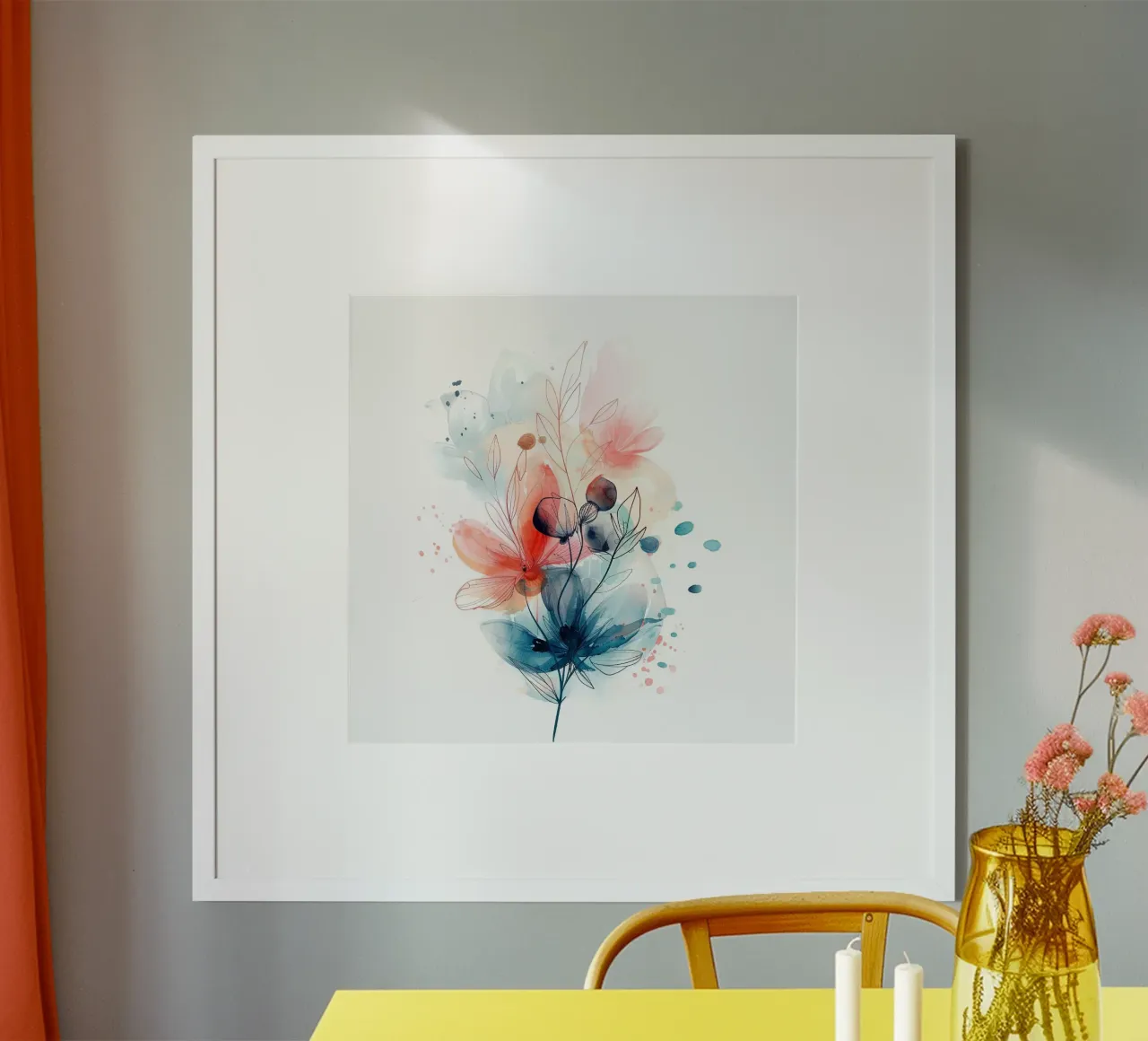 Boho  8 poster con telaio in legno da Yaso Design Boho & Botanic