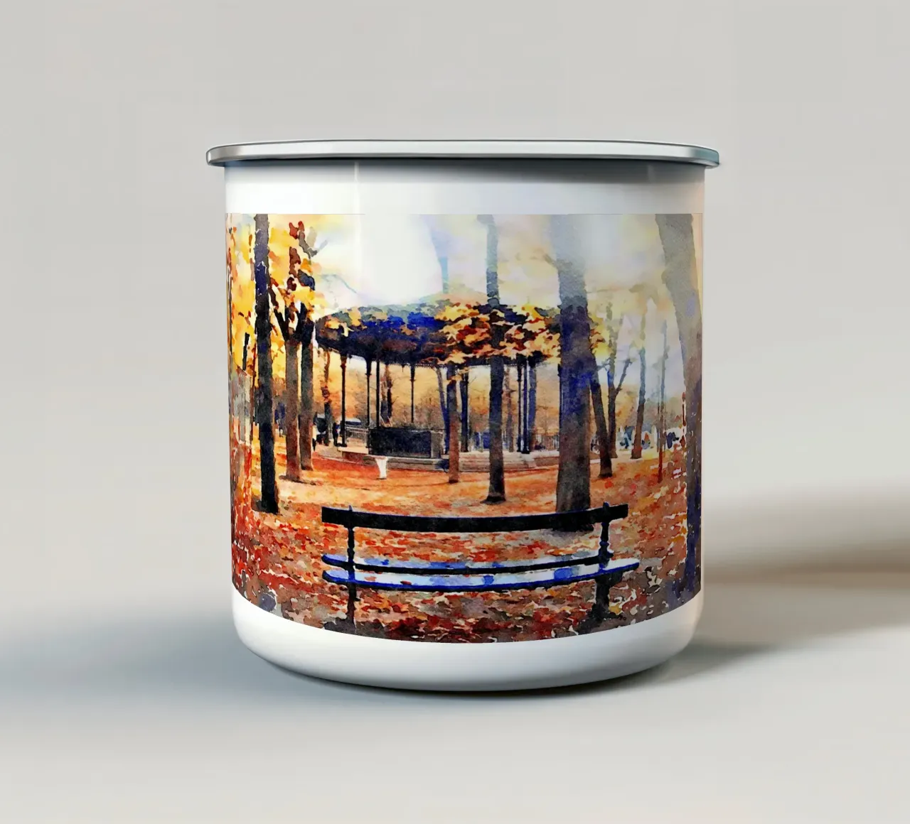 A Parigi tazza in smalto da Massimo Frascogna