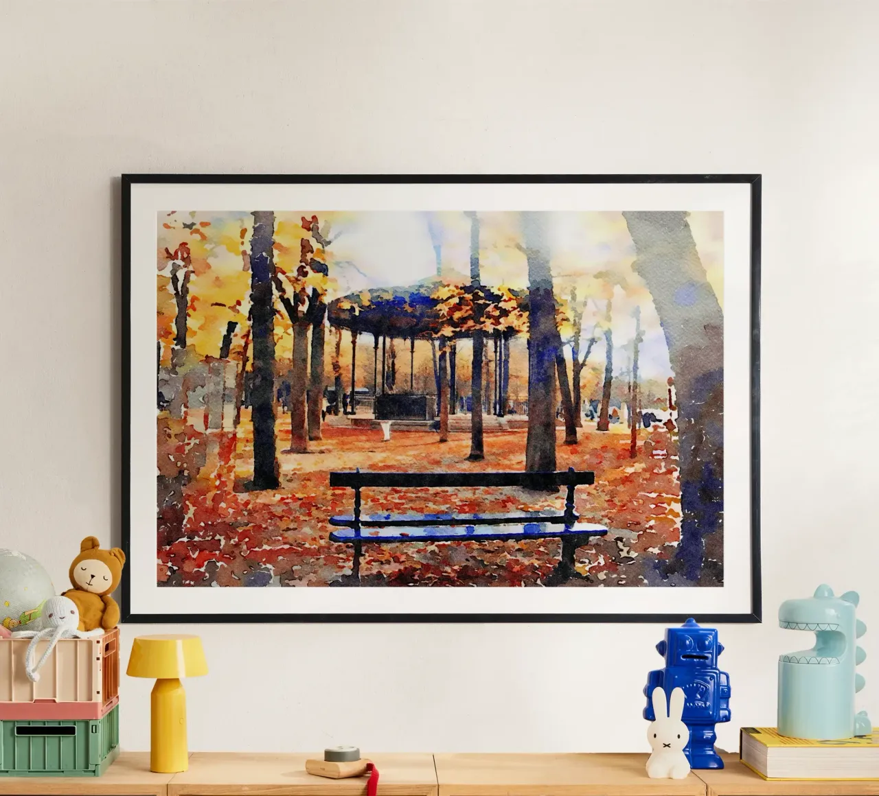 A Parigi poster con telaio in plastica da Massimo Frascogna