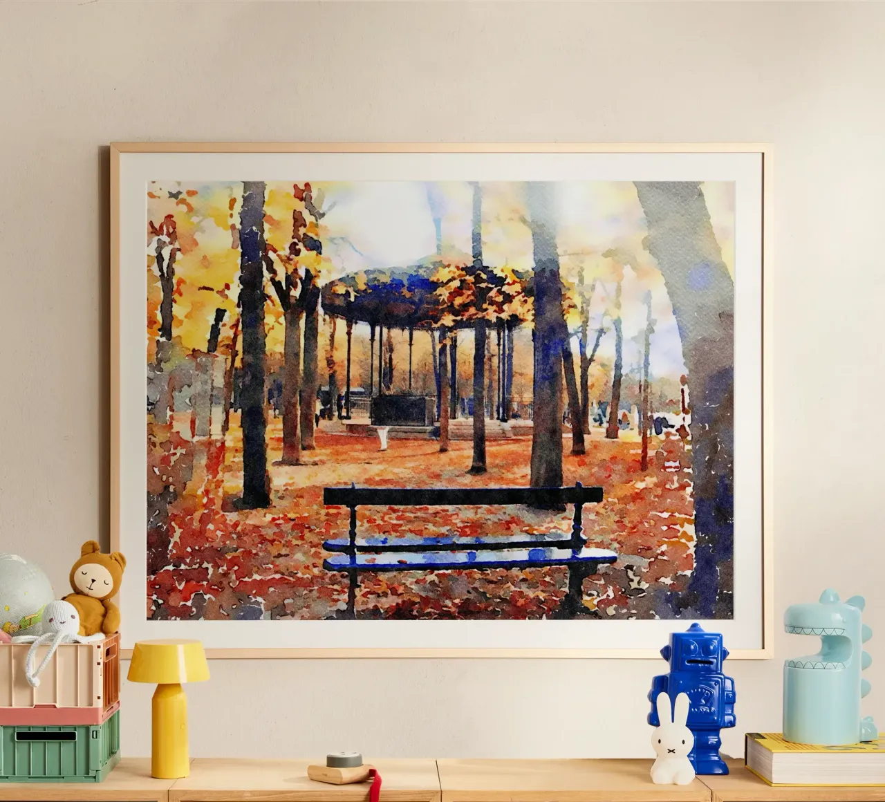 A Parigi poster con telaio in plastica da Massimo Frascogna