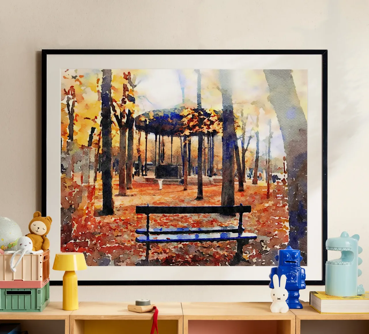 A Parigi poster con telaio in plastica da Massimo Frascogna