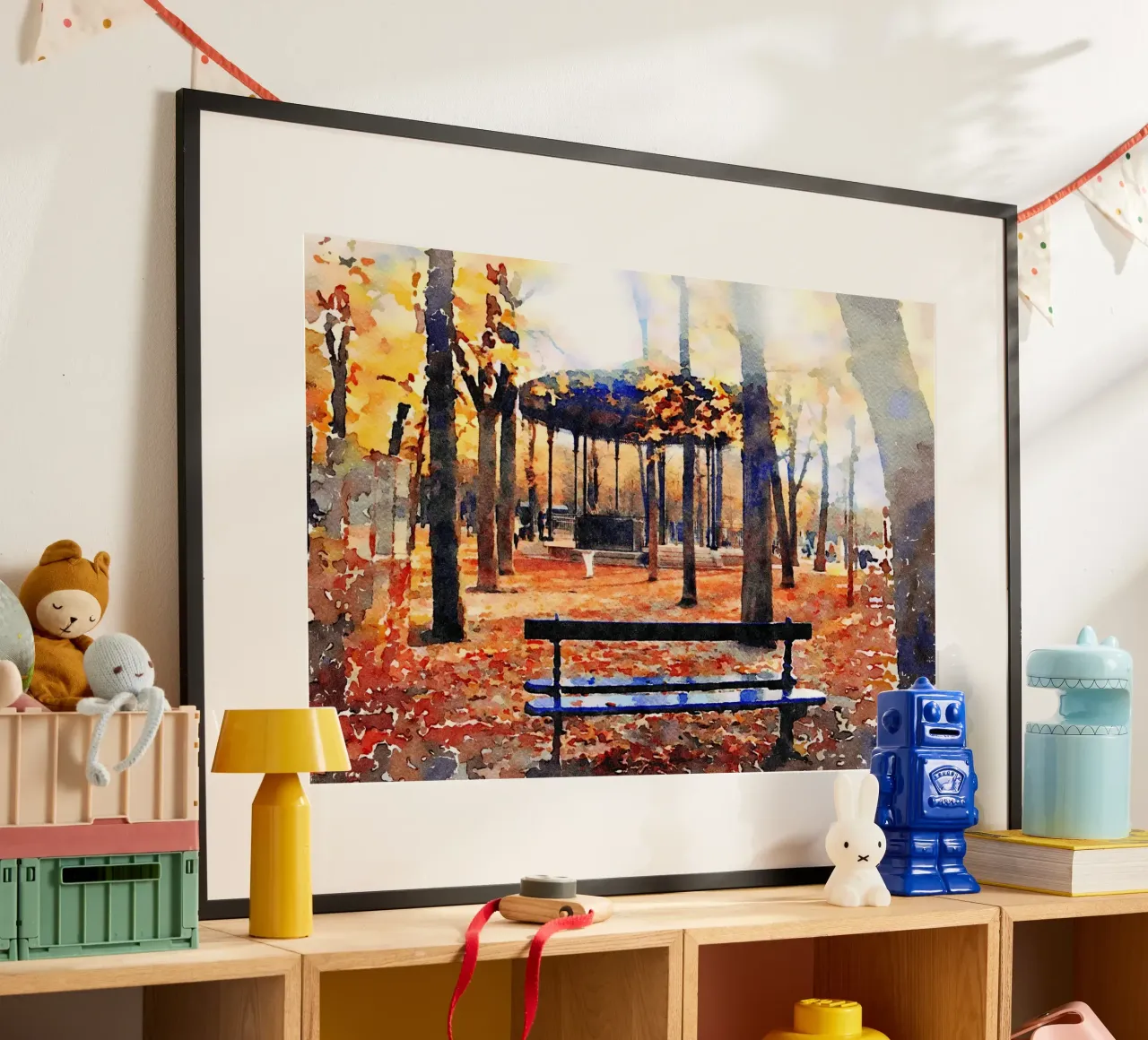 A Parigi poster con telaio in plastica da Massimo Frascogna