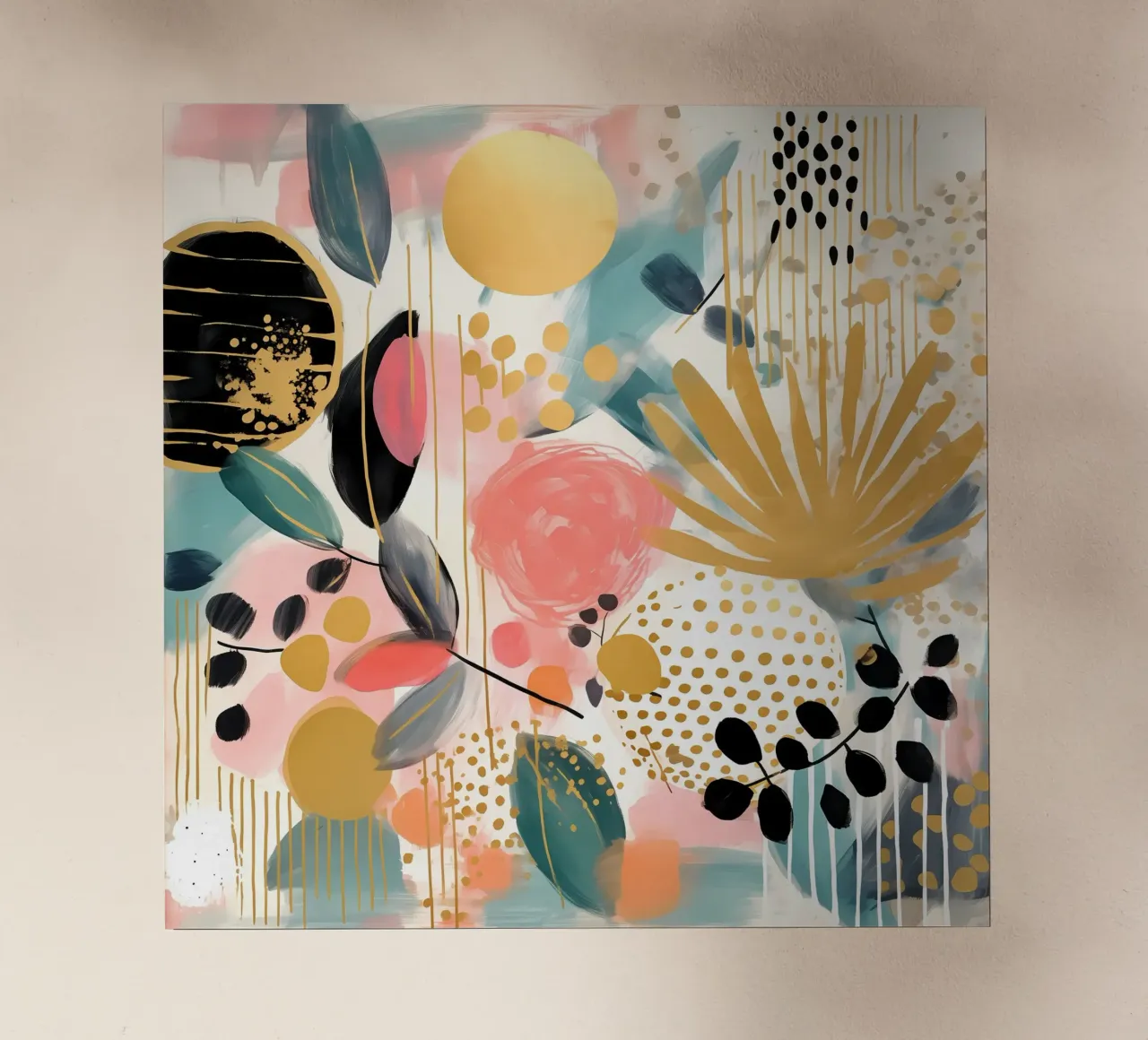 Boho Abstract 1 pellicola backlit da Yaso Design Boho & Botanic