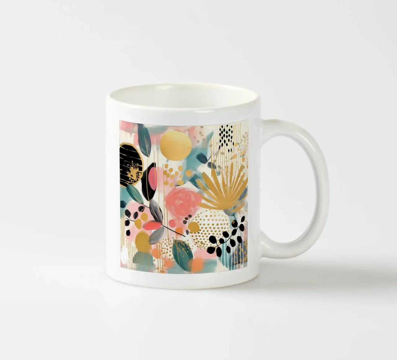 Boho Abstract 1 tazza in ceramica da Yaso Design Boho & Botanic