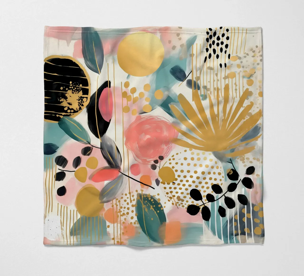 Boho Abstract 1 coperta in pile da Yaso Design Boho & Botanic