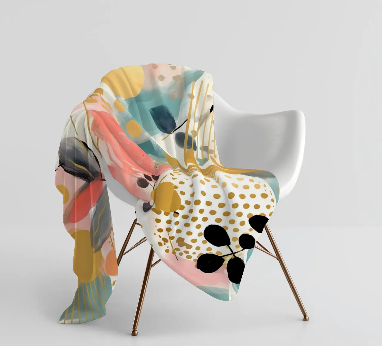 Boho Abstract 1 coperta in pile da Yaso Design Boho & Botanic