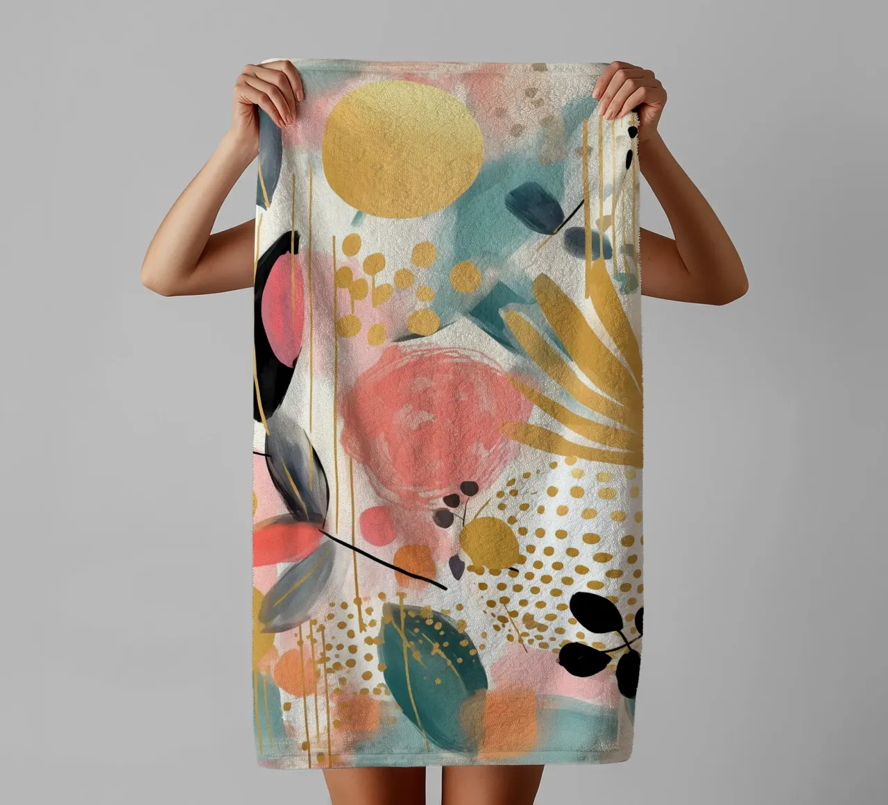 Boho Abstract 1 asciugamano da bagno da Yaso Design Boho & Botanic