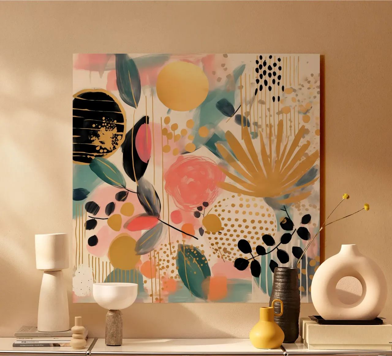 Boho Abstract 1 plexiglass da Yaso Design Boho & Botanic