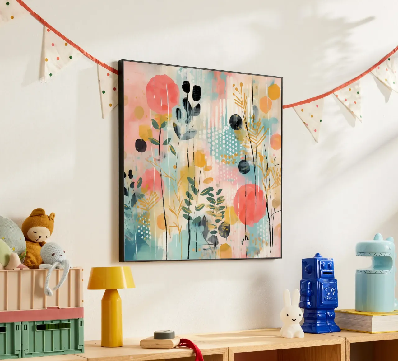 Boho Abstract 2 alluminio dibond da Yaso Design Boho & Botanic