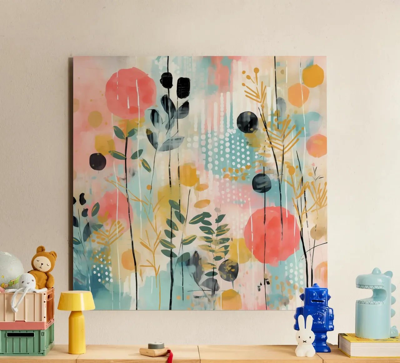 Boho Abstract 2 alluminio dibond da Yaso Design Boho & Botanic