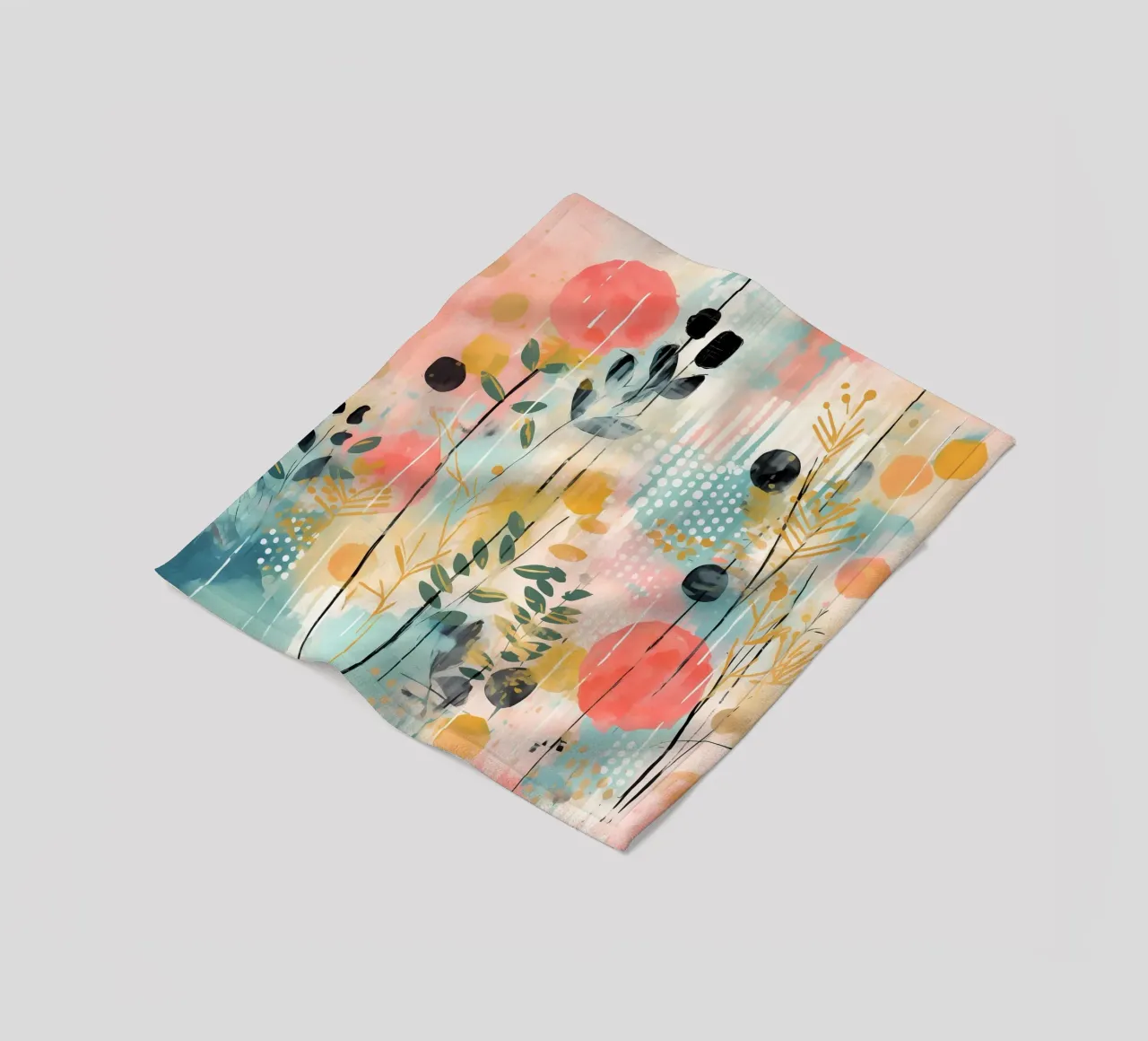 Boho Abstract 2 coperta in pile da Yaso Design Boho & Botanic