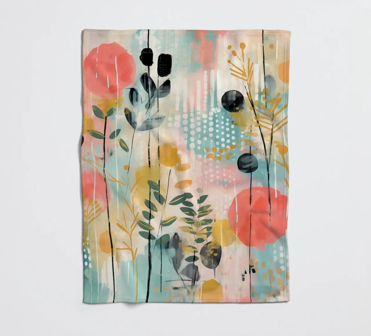 Boho Abstract 2 coperta in pile da Yaso Design Boho & Botanic