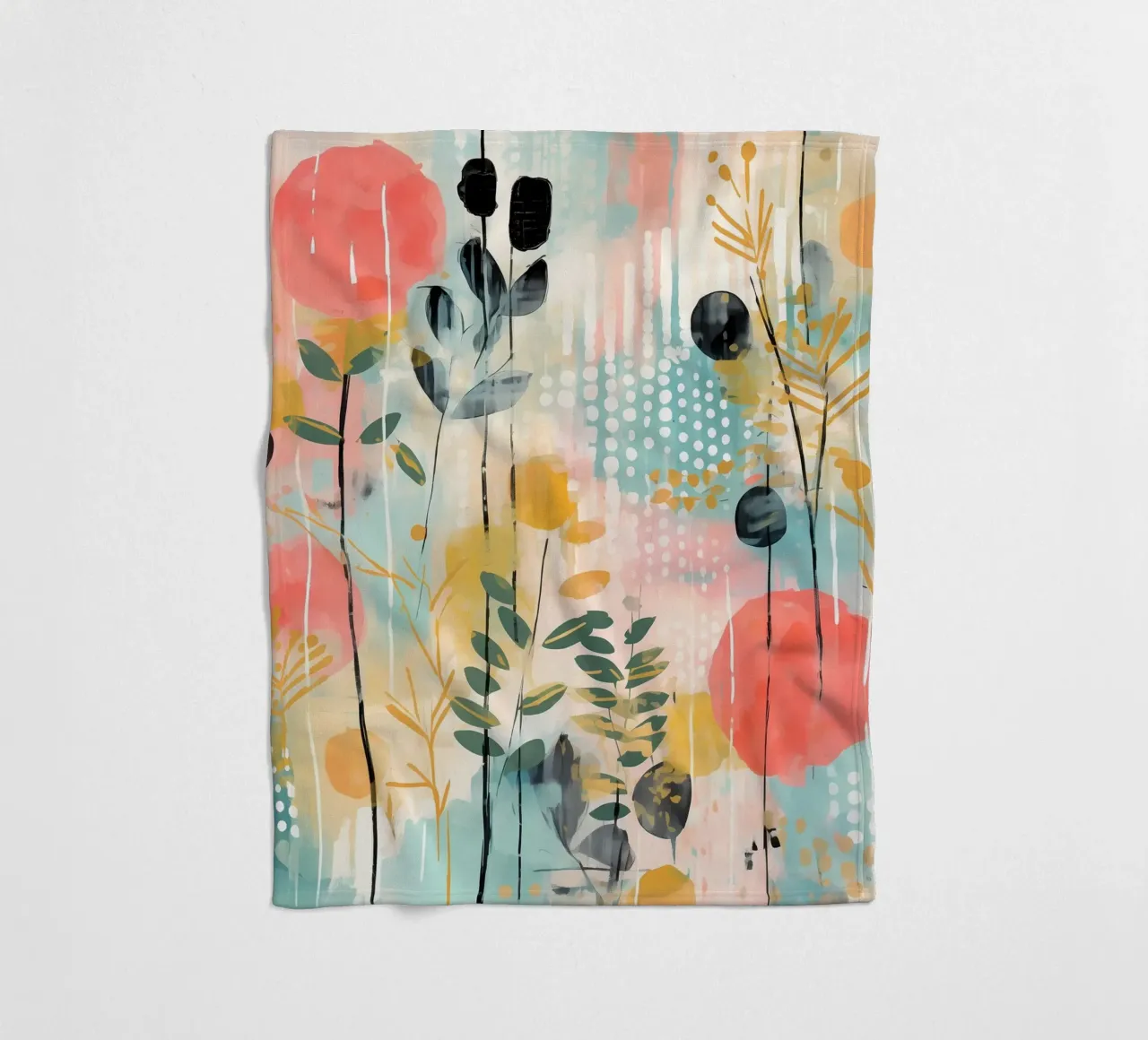 Boho Abstract 2 coperta in pile da Yaso Design Boho & Botanic