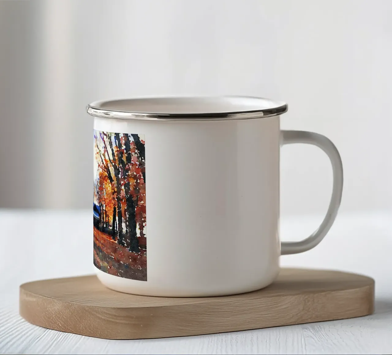 A Parigi tazza in smalto da Massimo Frascogna