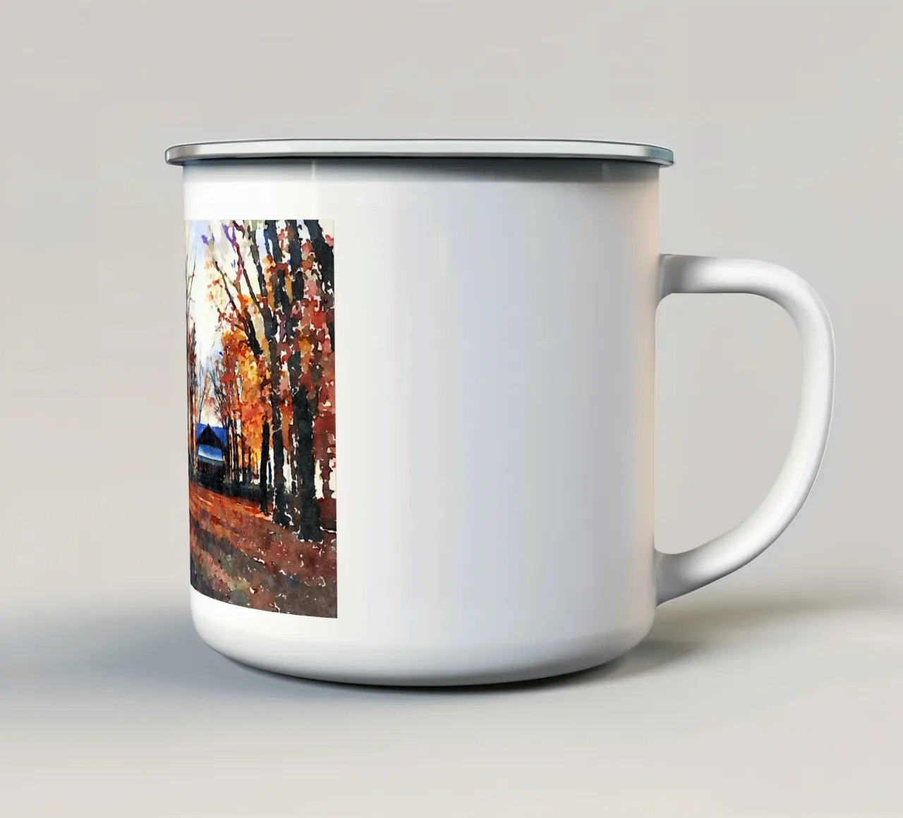 A Parigi tazza in smalto da Massimo Frascogna
