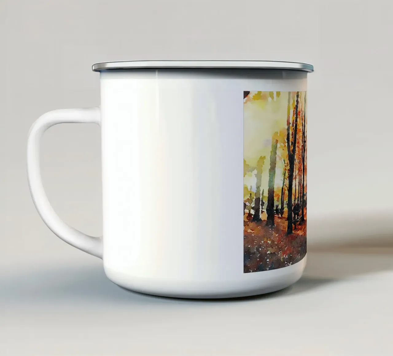 A Parigi tazza in smalto da Massimo Frascogna