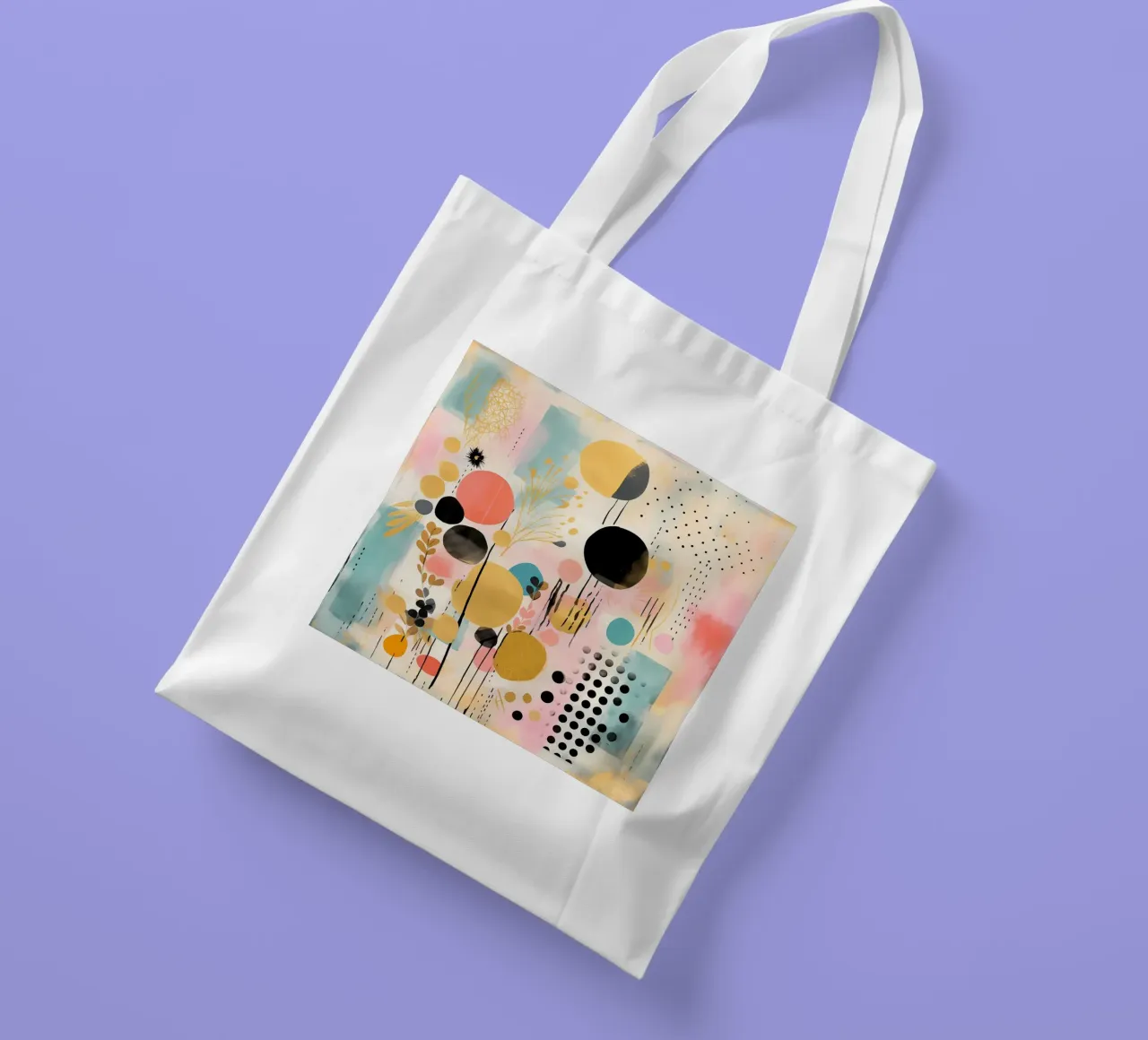 Boho Abstract 3 borsa in juta da Yaso Design Boho & Botanic