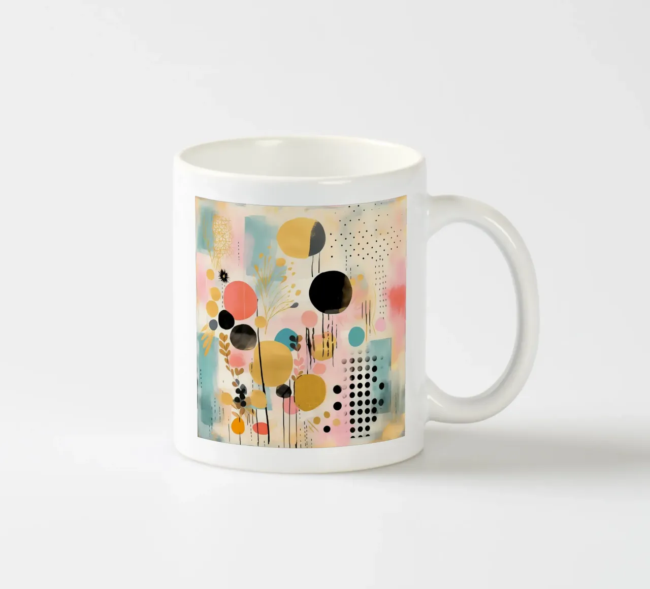 Boho Abstract 3 tazza in ceramica da Yaso Design Boho & Botanic
