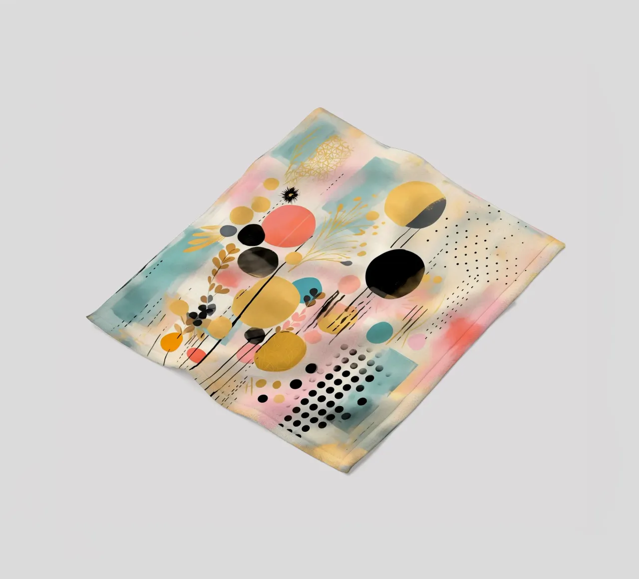 Boho Abstract 3 coperta in pile da Yaso Design Boho & Botanic