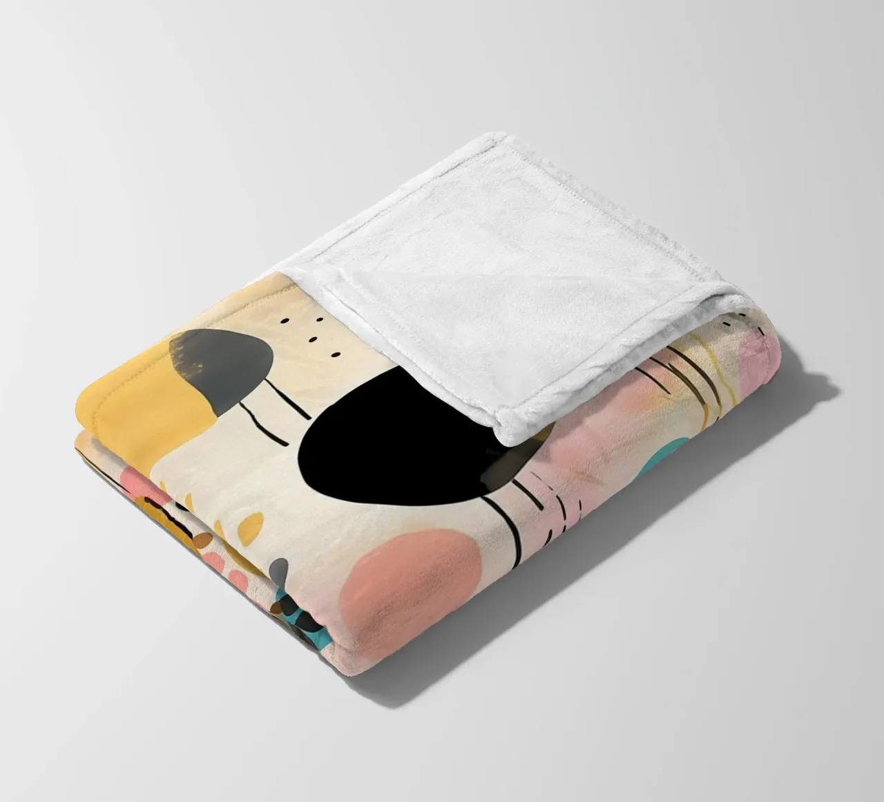 Boho Abstract 3 coperta in pile da Yaso Design Boho & Botanic