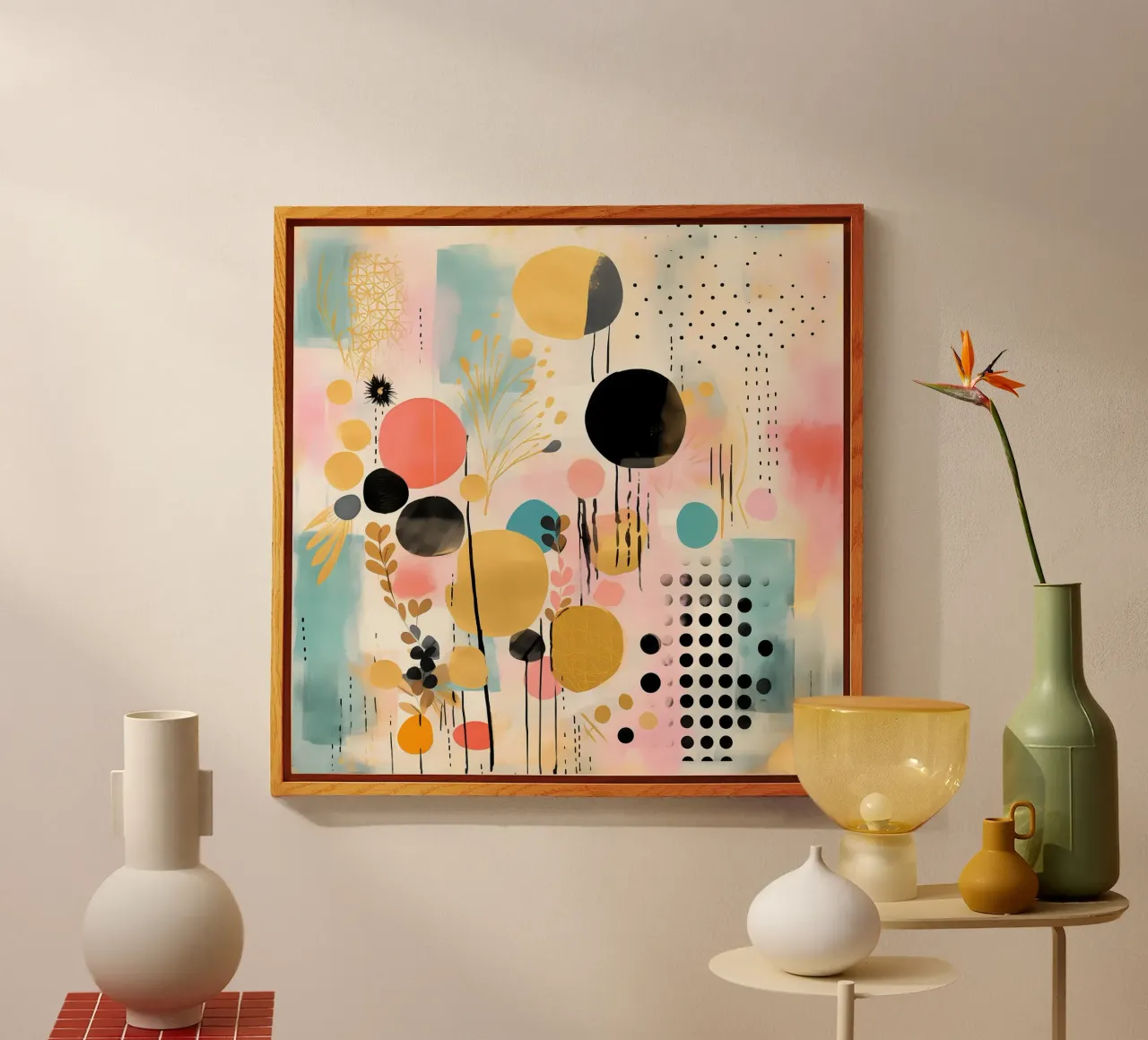 Boho Abstract 3 plexiglass da Yaso Design Boho & Botanic