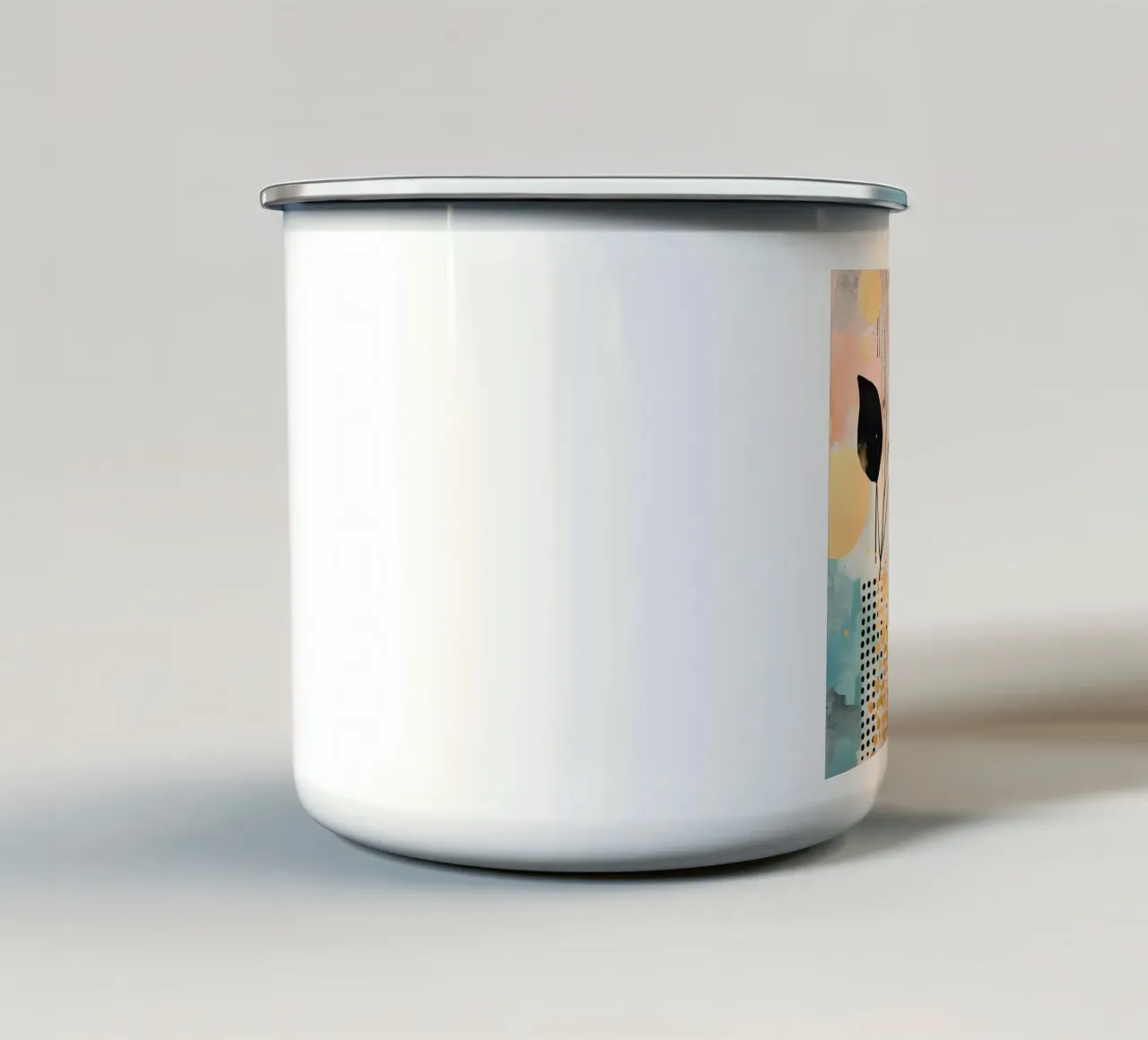 Boho Abstract 4 enamel mug by Yaso Design Boho & Botanic