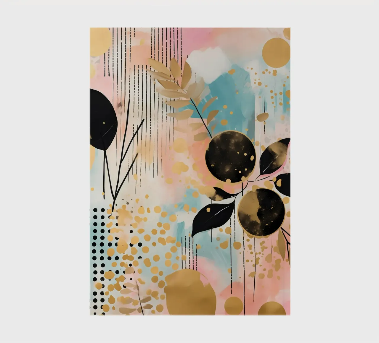 Boho Abstract 4 notebook by Yaso Design Boho & Botanic