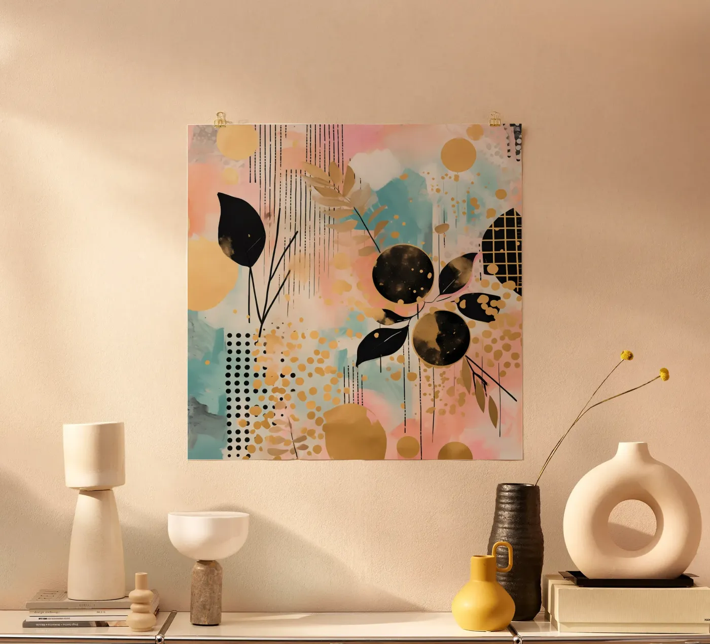 Boho Abstract 4 poster da Yaso Design Boho & Botanic