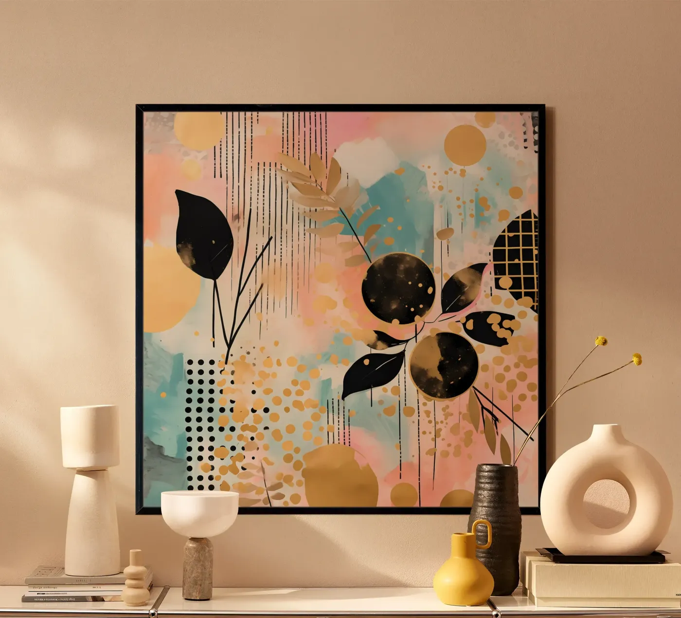 Boho Abstract 4 poster da Yaso Design Boho & Botanic