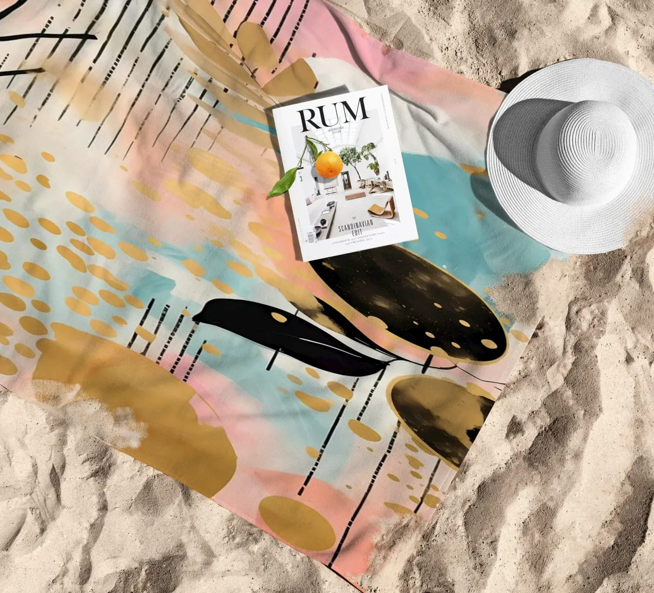 Boho Abstract 4 telo mare da Yaso Design Boho & Botanic