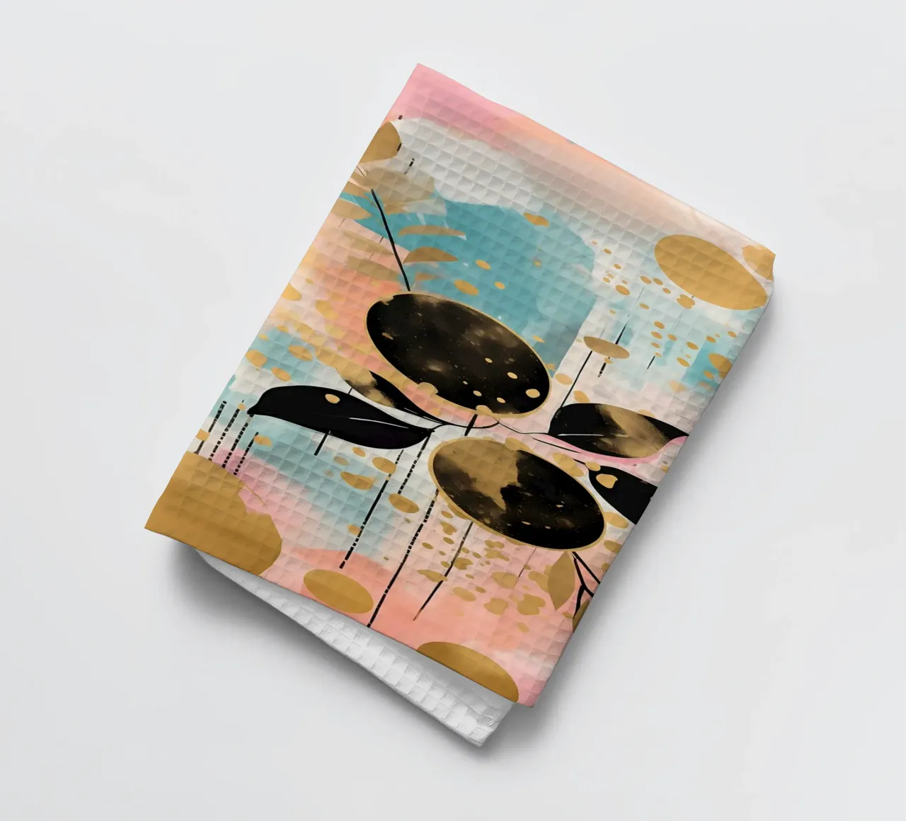 Boho Abstract 4 tea towel by Yaso Design Boho & Botanic