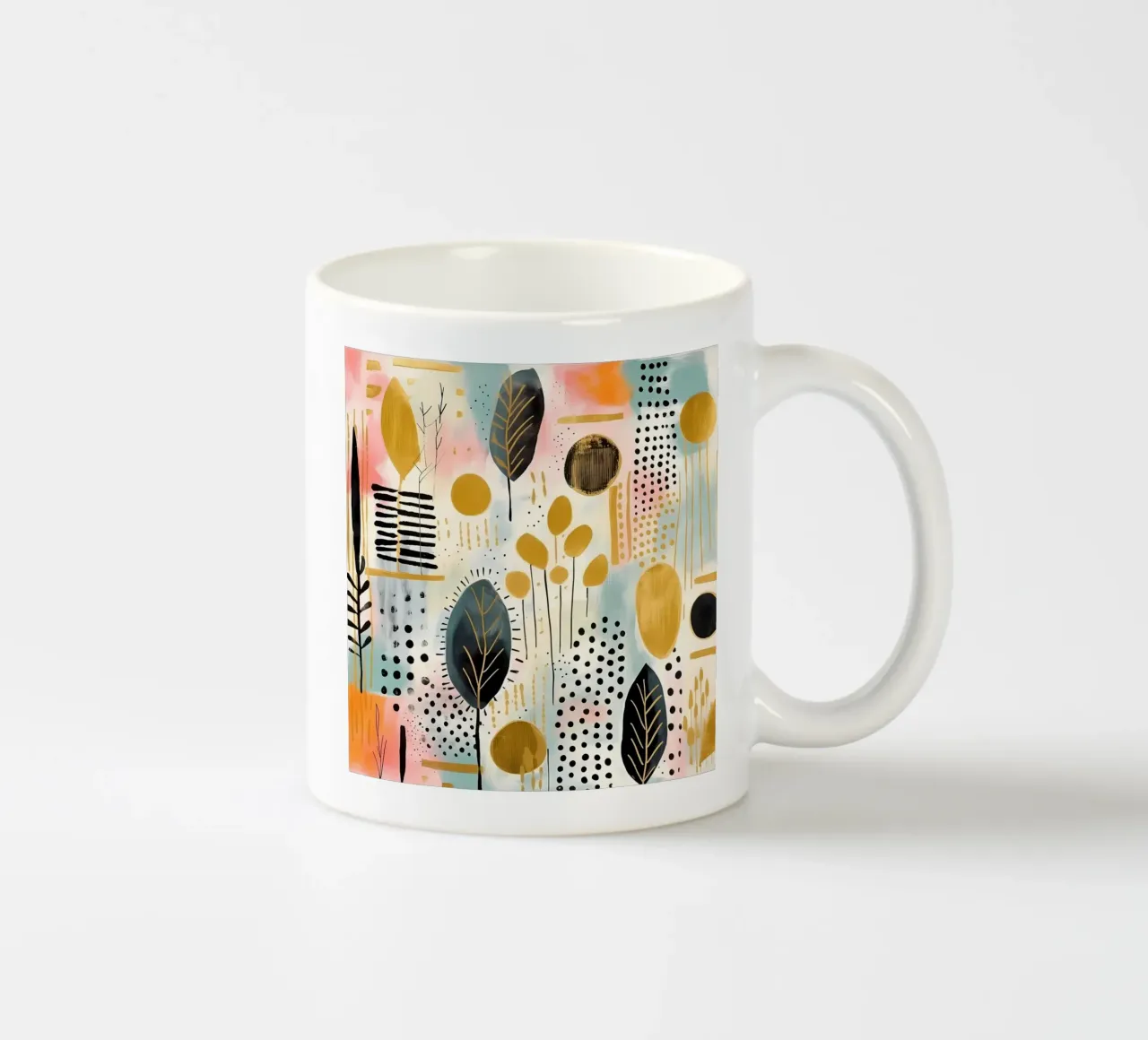 Boho Abstract 5 tazza in ceramica da Yaso Design Boho & Botanic