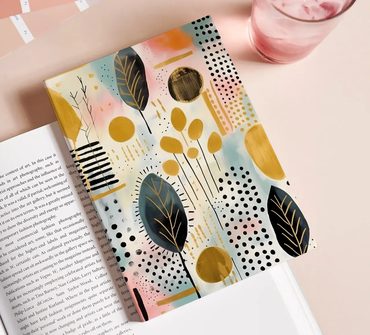 Boho Abstract 5 notebook by Yaso Design Boho & Botanic