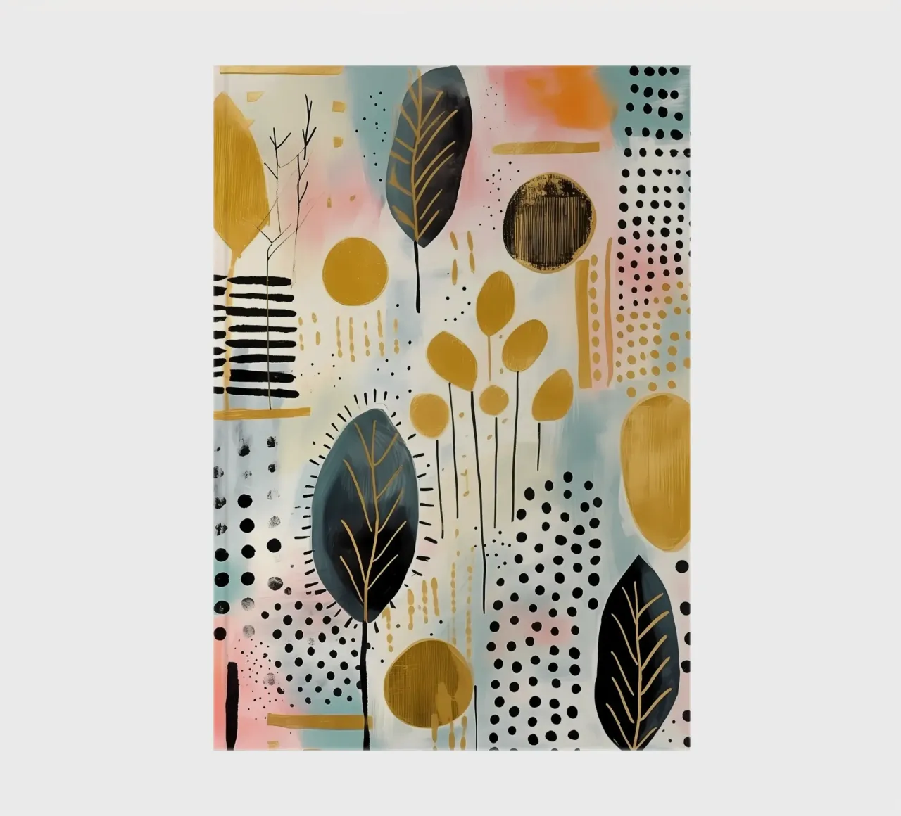 Boho Abstract 5 notebook by Yaso Design Boho & Botanic