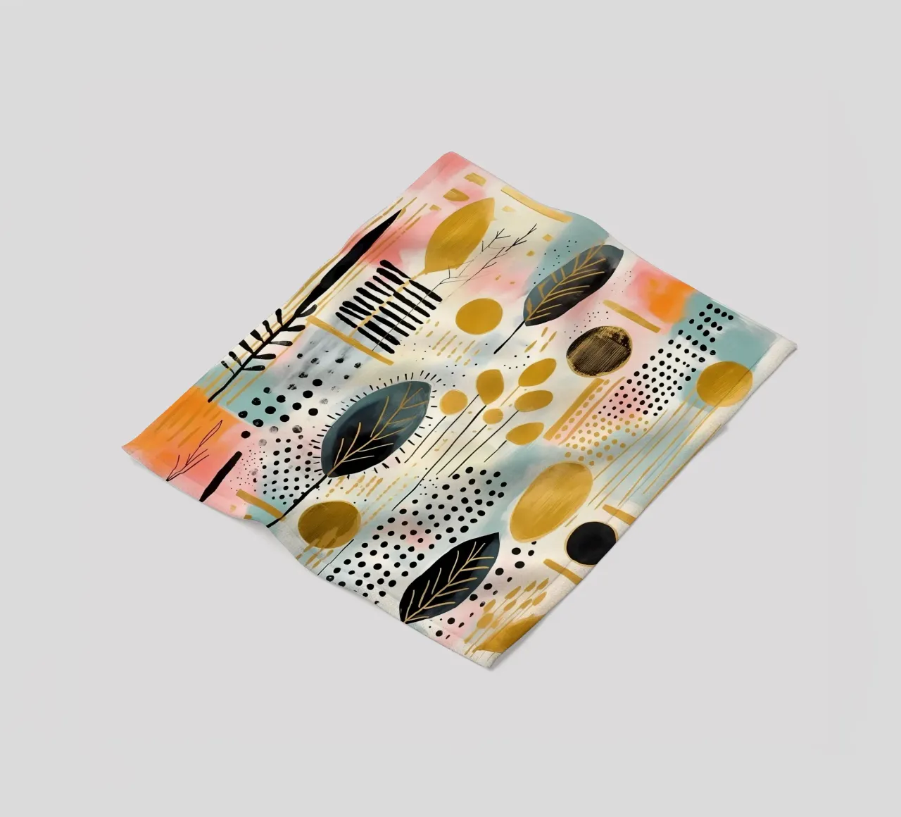 Boho Abstract 5 coperta in pile da Yaso Design Boho & Botanic